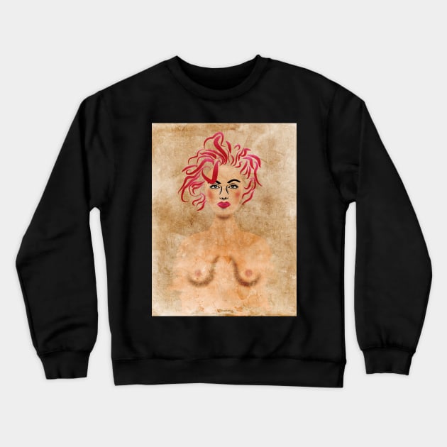 Vintage Aesthetic Modern Medusa Crewneck Sweatshirt by Raimondi